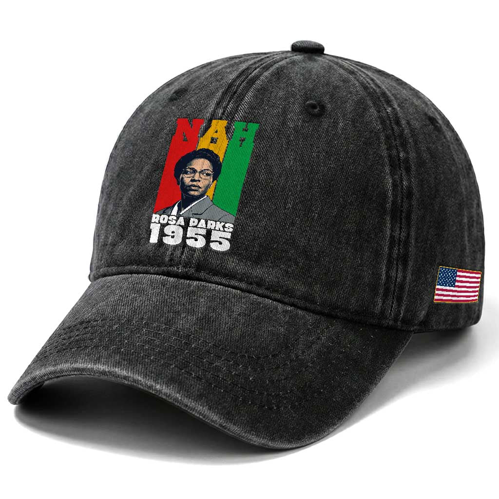 Nah Rosa Parks Quote Washed Cotton Baseball Cap Civil Rights African American TS14 Print Your Wear