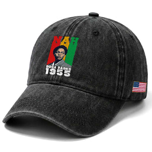 Nah Rosa Parks Quote Washed Cotton Baseball Cap Civil Rights African American TS14 Print Your Wear