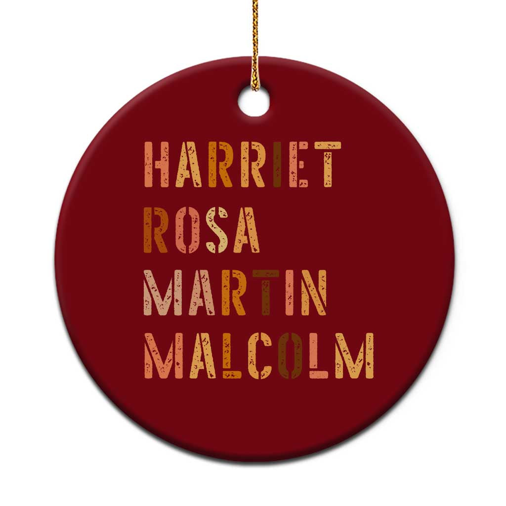 Black History Leaders Ceramic Ornament Harriet Rosa Martin Malcolm TS14 1pc Red Print Your Wear