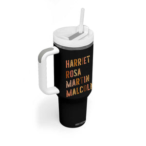 Black History Leaders Tumbler With Handle Harriet Rosa Martin Malcolm TS14 Print Your Wear
