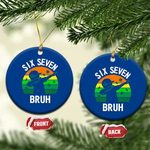 67 Bruh St Patricks Day Ceramic Ornament Funny Six Seven Boys Kids Dabbing Meme TS14 1pc Blue Print Your Wear