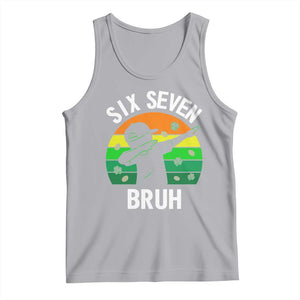 67 Bruh St Patricks Day Tank Top Funny Six Seven Boys Kids Dabbing Meme TS14 Athletic Heather Print Your Wear
