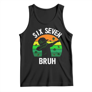67 Bruh St Patricks Day Tank Top Funny Six Seven Boys Kids Dabbing Meme TS14 Black Print Your Wear