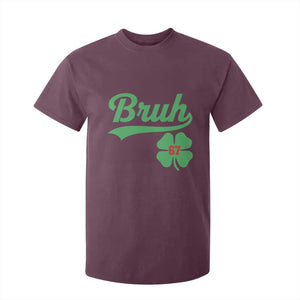 67 Bruh St Patricks Day T Shirt For Kid Funny Six Seven Shamrock Meme TS14 Maroon Print Your Wear