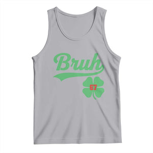 67 Bruh St Patricks Day Tank Top Funny Six Seven Shamrock Meme TS14 Athletic Heather Print Your Wear