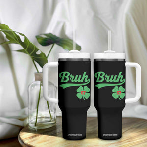 67 Bruh St Patricks Day Tumbler With Handle Funny Six Seven Shamrock Meme TS14 Print Your Wear