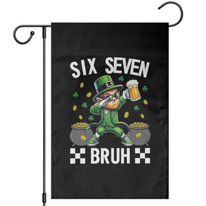 67 Bruh St Patricks Day Garden Flag Funny Six Seven Leprechaun Bruh Meme TS14 Black Print Your Wear
