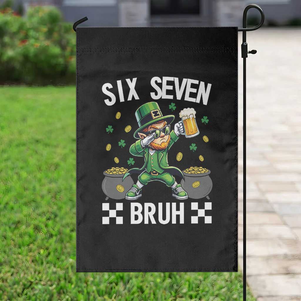 67 Bruh St Patricks Day Garden Flag Funny Six Seven Leprechaun Bruh Meme TS14 Print Your Wear