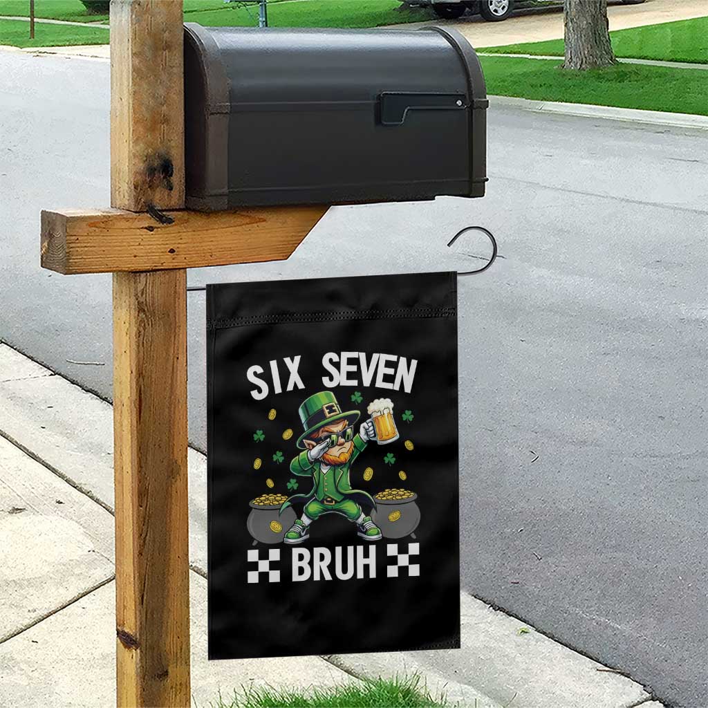 67 Bruh St Patricks Day Garden Flag Funny Six Seven Leprechaun Bruh Meme TS14 Print Your Wear