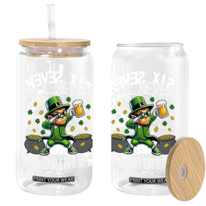 67 Bruh St Patricks Day Glass Can Funny Six Seven Leprechaun Bruh Meme TS14 Print Your Wear