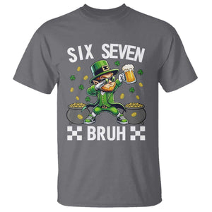 67 Bruh St Patricks Day T Shirt Funny Six Seven Leprechaun Bruh Meme TS14 Charcoal Print Your Wear