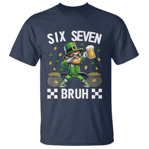 67 Bruh St Patricks Day T Shirt Funny Six Seven Leprechaun Bruh Meme TS14 Navy Print Your Wear