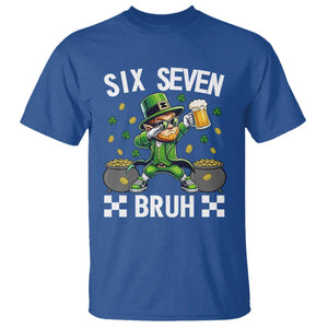 67 Bruh St Patricks Day T Shirt Funny Six Seven Leprechaun Bruh Meme TS14 Royal Blue Print Your Wear