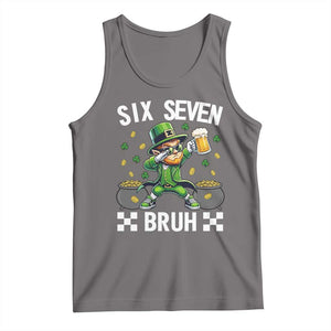 67 Bruh St Patricks Day Tank Top Funny Six Seven Leprechaun Bruh Meme TS14 Deep Heather Print Your Wear