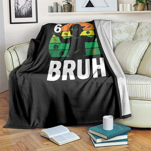 67 Bruh St Patricks Day Throw Blanket Funny Six Seven Boys Kids Meme TS14 Print Your Wear