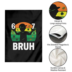 67 Bruh St Patricks Day Garden Flag Funny Six Seven Boys Kids Meme TS14 Print Your Wear
