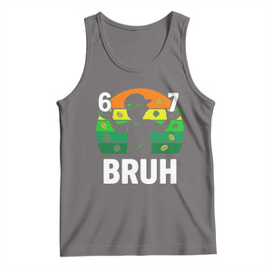 67 Bruh St Patricks Day Tank Top Funny Six Seven Boys Kids Meme TS14 Deep Heather Print Your Wear