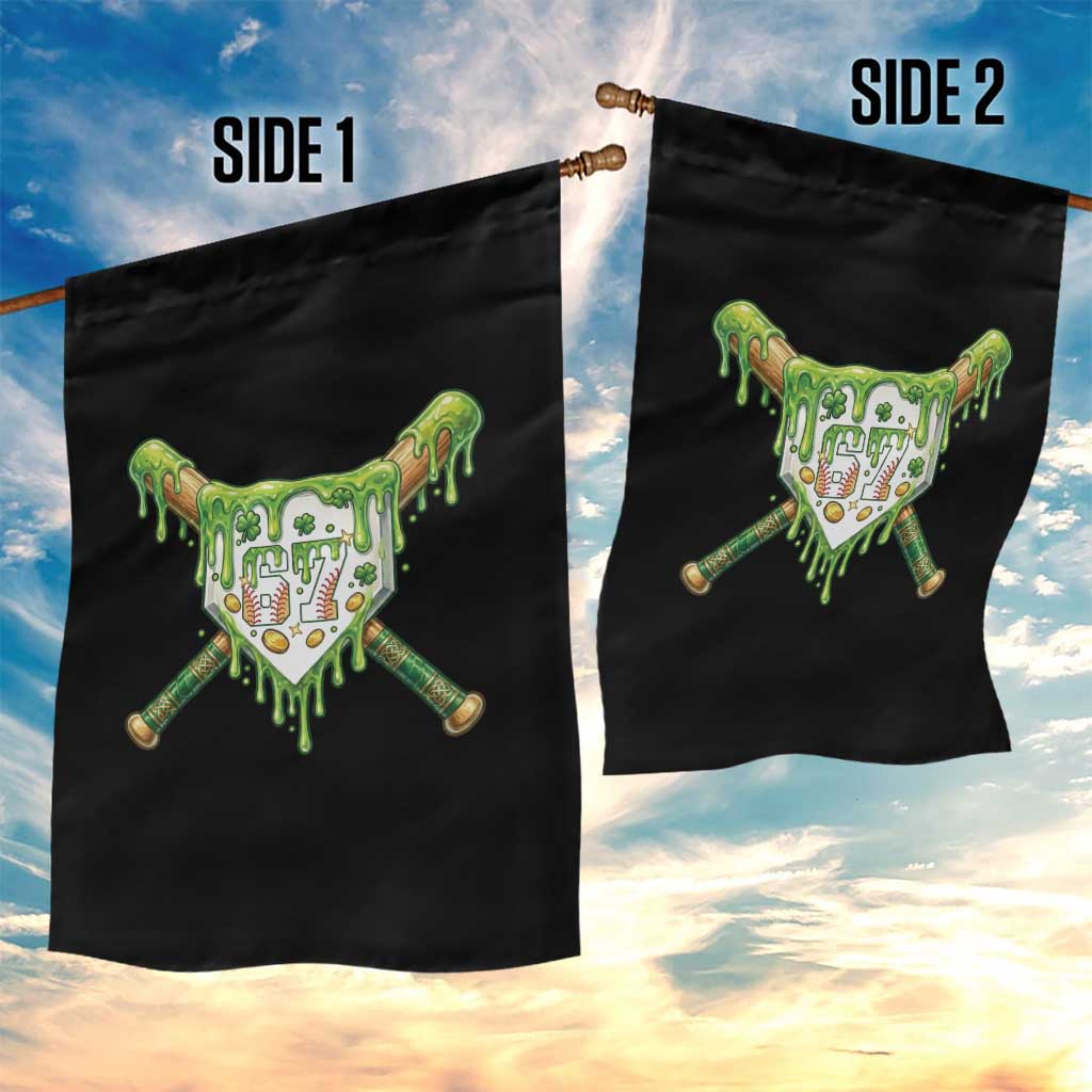 67 St Patricks Day Garden Flag Funny Six Seven Baseball Sport Party Meme TS14 Print Your Wear