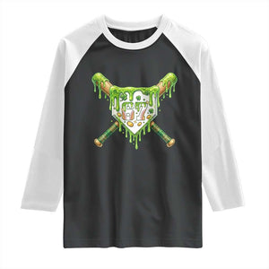 67 St Patricks Day Raglan Shirt Funny Six Seven Baseball Sport Party Meme TS14 Black White Print Your Wear