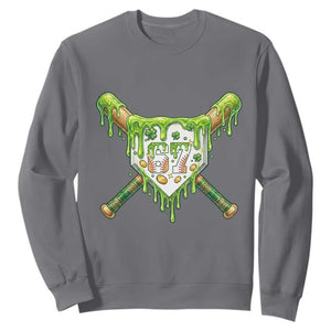 67 St Patricks Day Sweatshirt Funny Six Seven Baseball Sport Party Meme TS14 Charcoal Print Your Wear