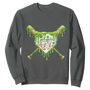 67 St Patricks Day Sweatshirt Funny Six Seven Baseball Sport Party Meme TS14 Dark Heather Print Your Wear