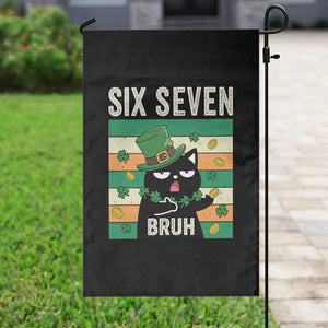 67 Bruh St Patricks Day Garden Flag Funny Cat Bruh Six Seven Meme TS14 Print Your Wear