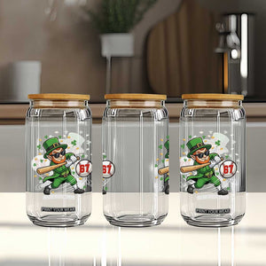 67 St Patricks Day Glass Can Funny Six Seven Leprechaun Playing Baseball Meme TS14 Print Your Wear