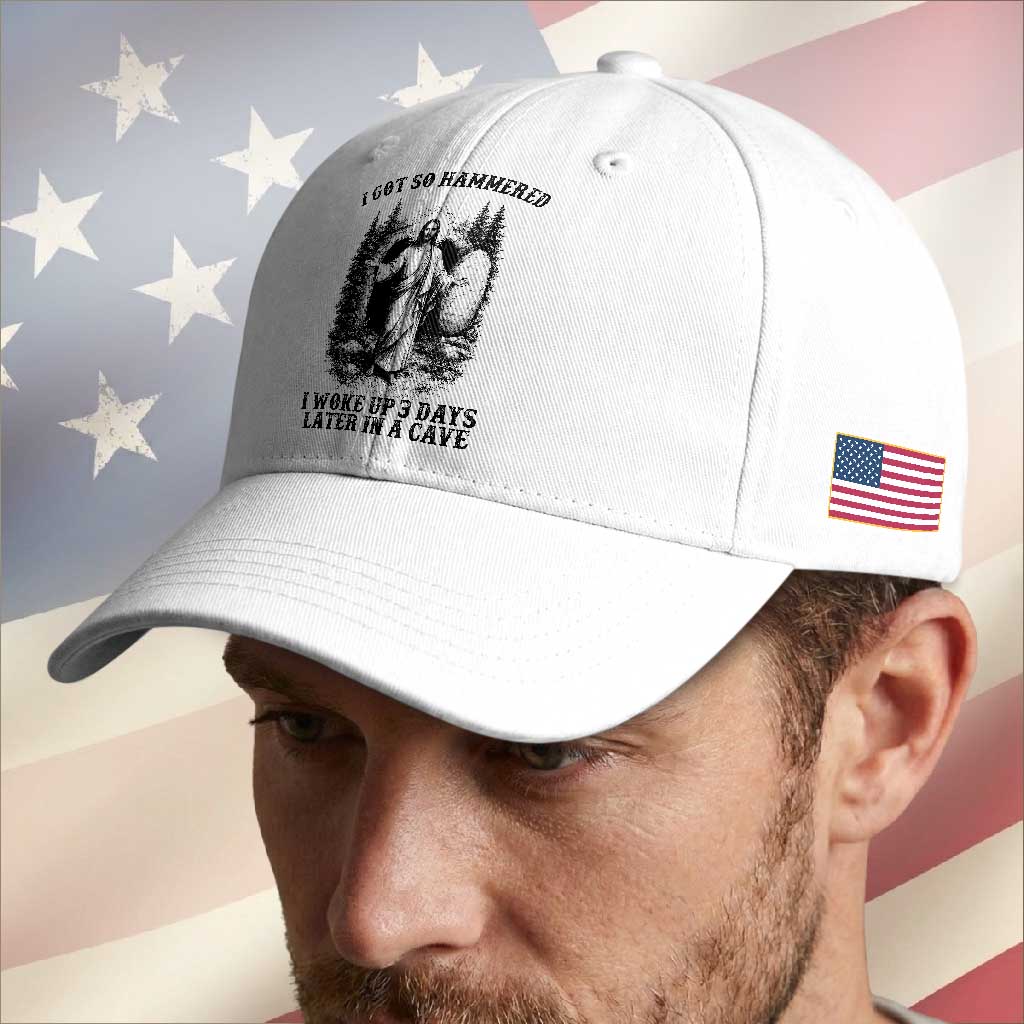 Christian Easter Jesus Baseball Cap I Got So Hammered Woke Up 3 Days TS14 Print Your Wear