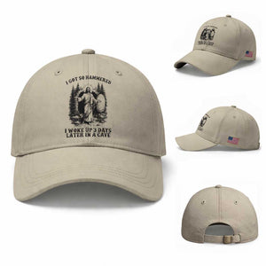 Christian Easter Jesus Baseball Cap I Got So Hammered Woke Up 3 Days TS14 Baseball Cap Universal Fit Beige Print Your Wear