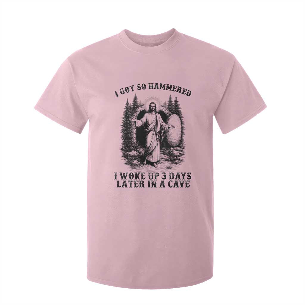 Christian Easter Jesus T Shirt For Kid I Got So Hammered Woke Up 3 Days TS14 Light Pink Print Your Wear