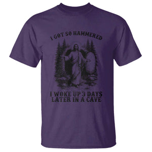 Christian Easter Jesus T Shirt I Got So Hammered Woke Up 3 Days TS14 Purple Print Your Wear