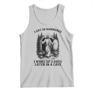 Christian Easter Jesus Tank Top I Got So Hammered Woke Up 3 Days TS14 Ash Print Your Wear