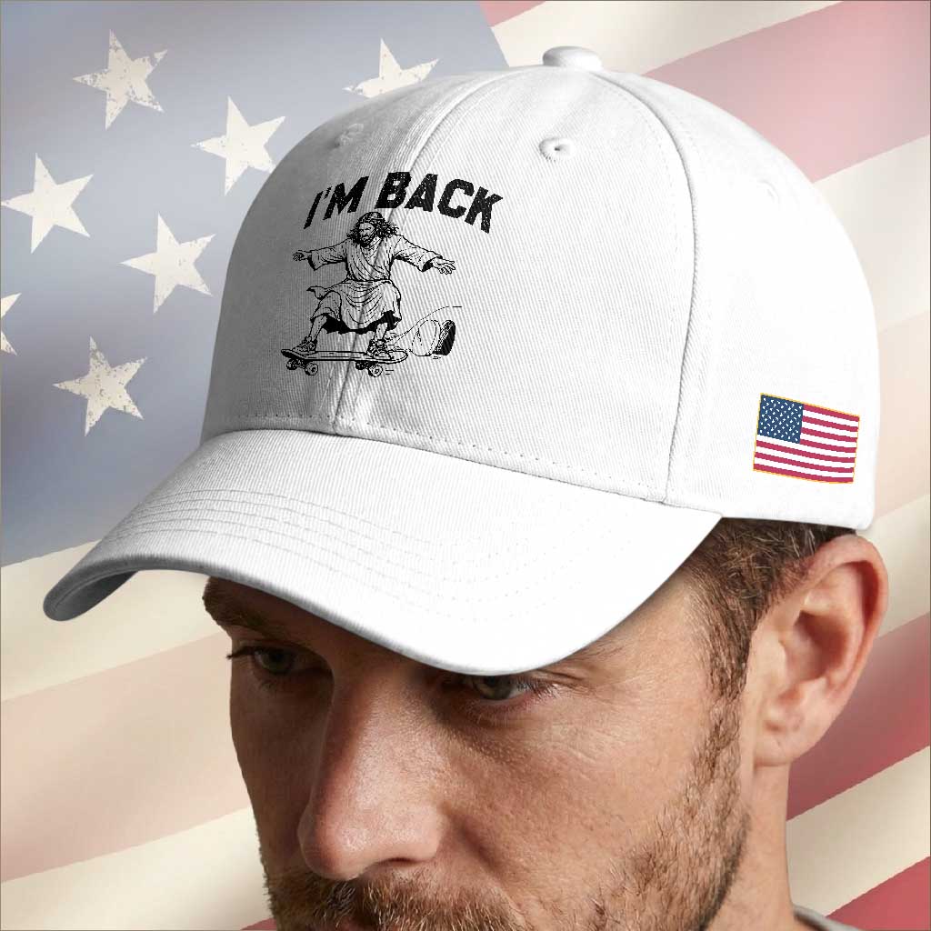 Christian Easter Baseball Cap Funny Skateboard Jesus I am Back TS14 Print Your Wear