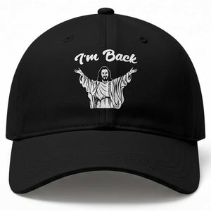 Funny Easter Jesus Meme Baseball Cap I'm Back TS14 Print Your Wear