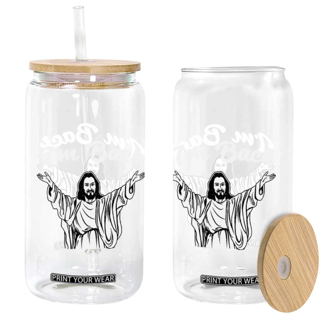 Funny Easter Jesus Meme Glass Can I'm Back TS14 Print Your Wear