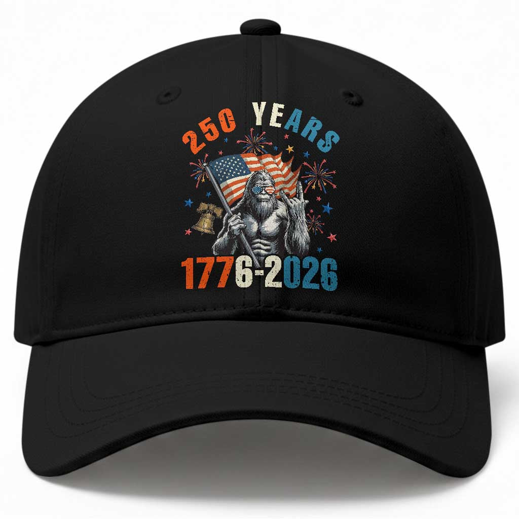 250th Anniversary USA Baseball Cap Bigfoot American Flag Patriotic 4th of July TS14 Print Your Wear