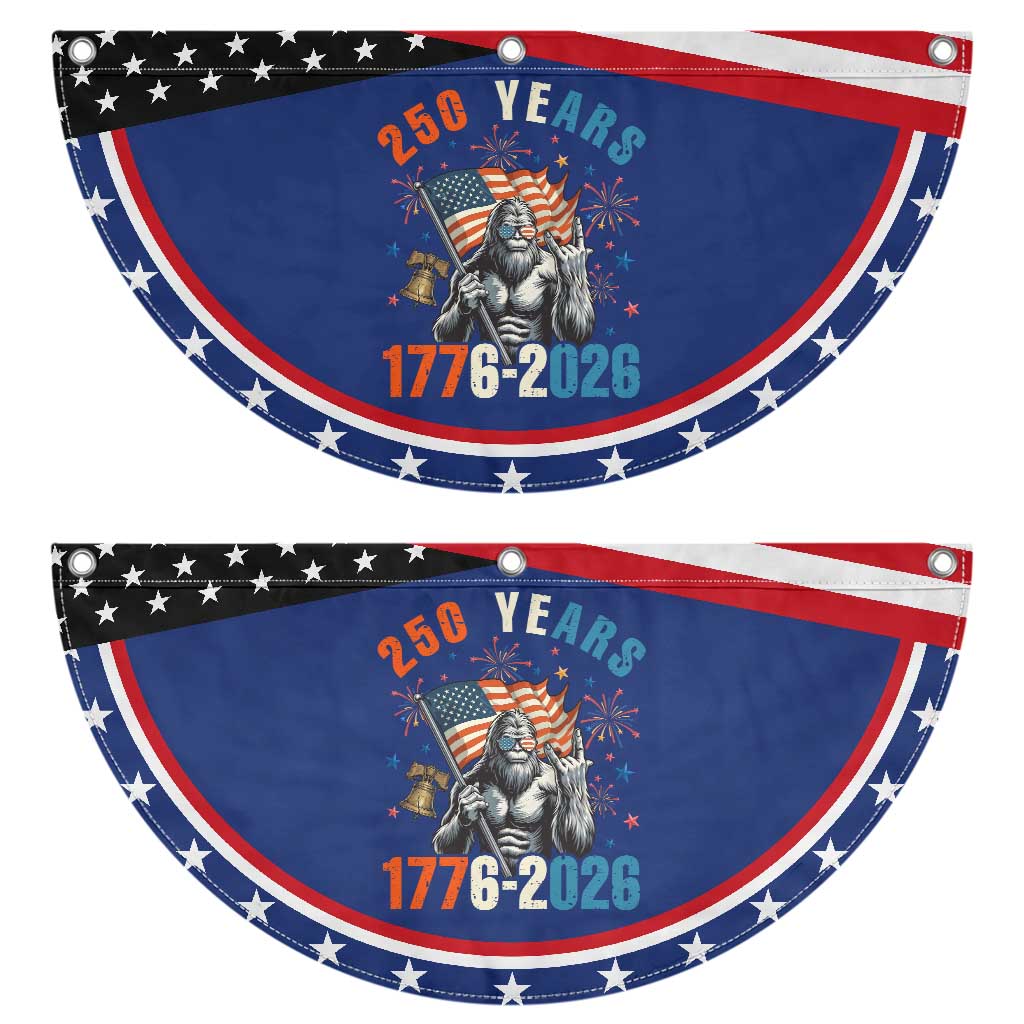250th Anniversary USA Patriotic Fan Flag Funny Bigfoot American Flag 4th of July TS14 2pcs pack Classic Navy Print Your Wear