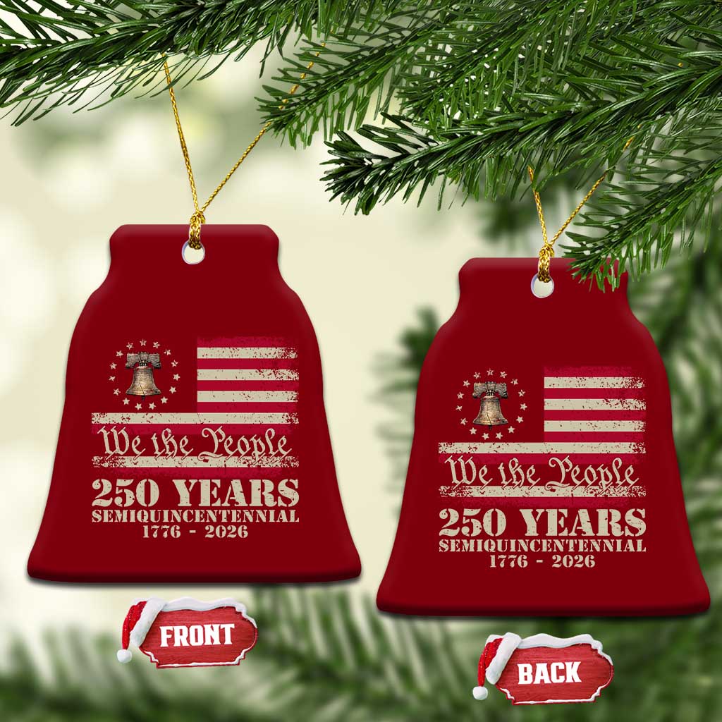 250th Anniversary USA Ceramic Ornament Patriotic Liberty Bell 1776 2026 Independence Day TS14 Print Your Wear