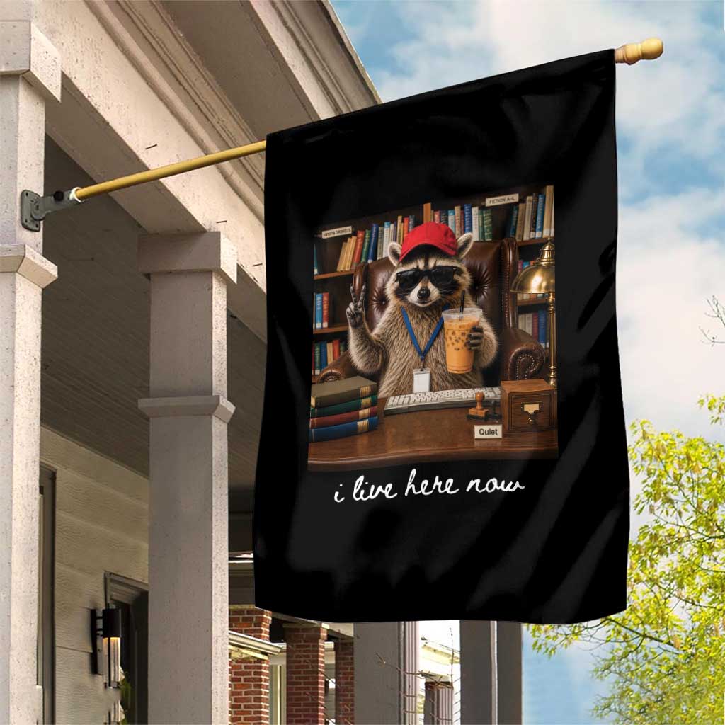 School Librarian Garden Flag I Live Here Now Back to School TS14 Print Your Wear
