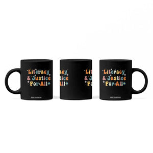 Literacy Justice for All Stop Book Banning Protect Librarian Coffee Mug TS14 Print Your Wear