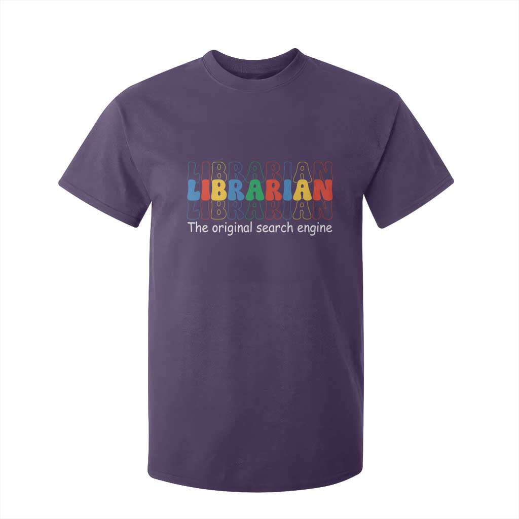 The Original Search Engine T Shirt For Kid School Librarian Library Books TS14 Purple Print Your Wear