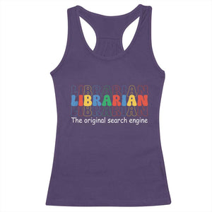 The Original Search Engine Racerback Tank Top School Librarian Library Books TS14 Purple Print Your Wear