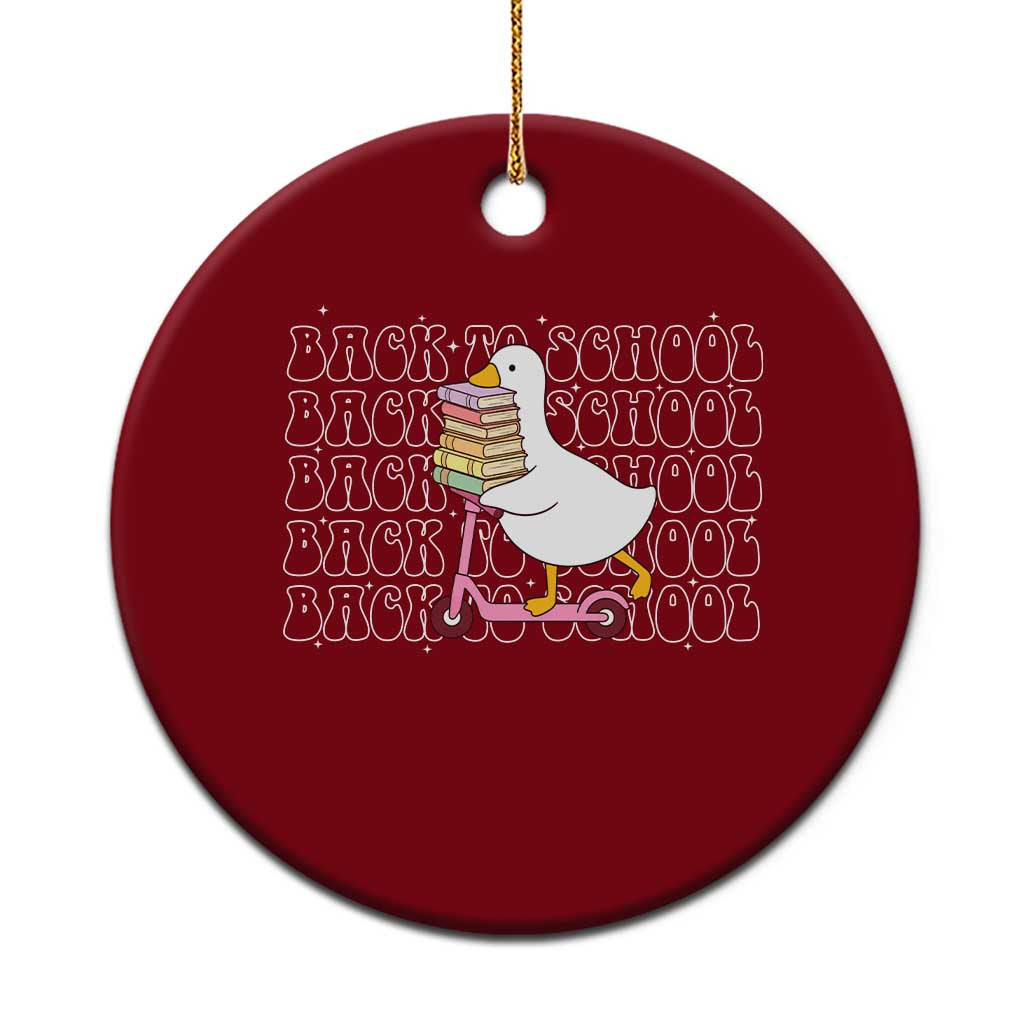 School Bus Driver Welcome Back to School Ceramic Ornament TS14 1pc Red Print Your Wear