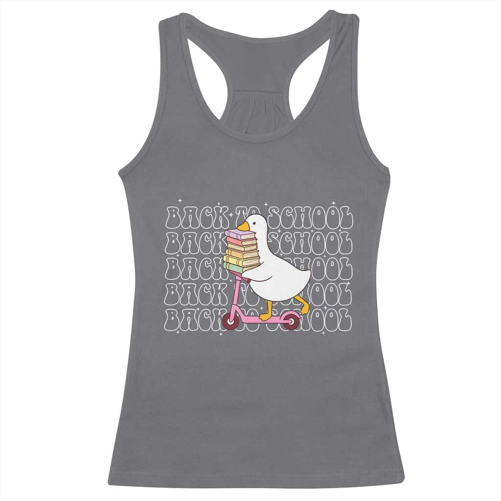 School Bus Driver Welcome Back to School Racerback Tank Top TS14 Charcoal Print Your Wear