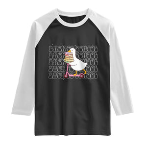 School Bus Driver Welcome Back to School Raglan Shirt TS14 Black White Print Your Wear