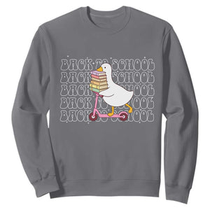 School Bus Driver Welcome Back to School Sweatshirt TS14 Charcoal Print Your Wear
