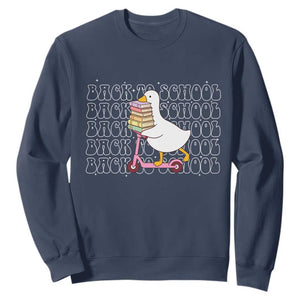 School Bus Driver Welcome Back to School Sweatshirt TS14 Navy Print Your Wear