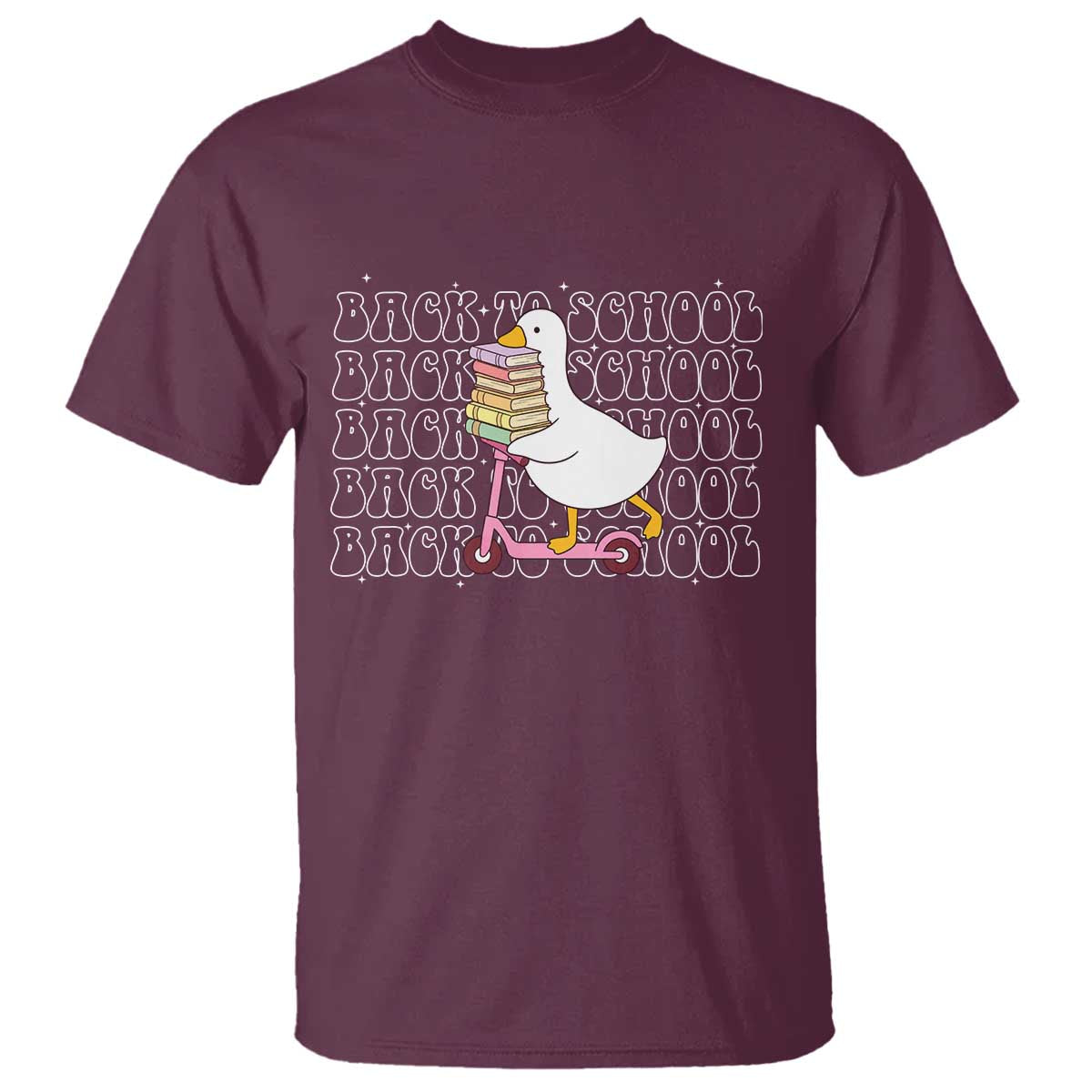 School Bus Driver Welcome Back to School T Shirt TS14 Maroon Print Your Wear
