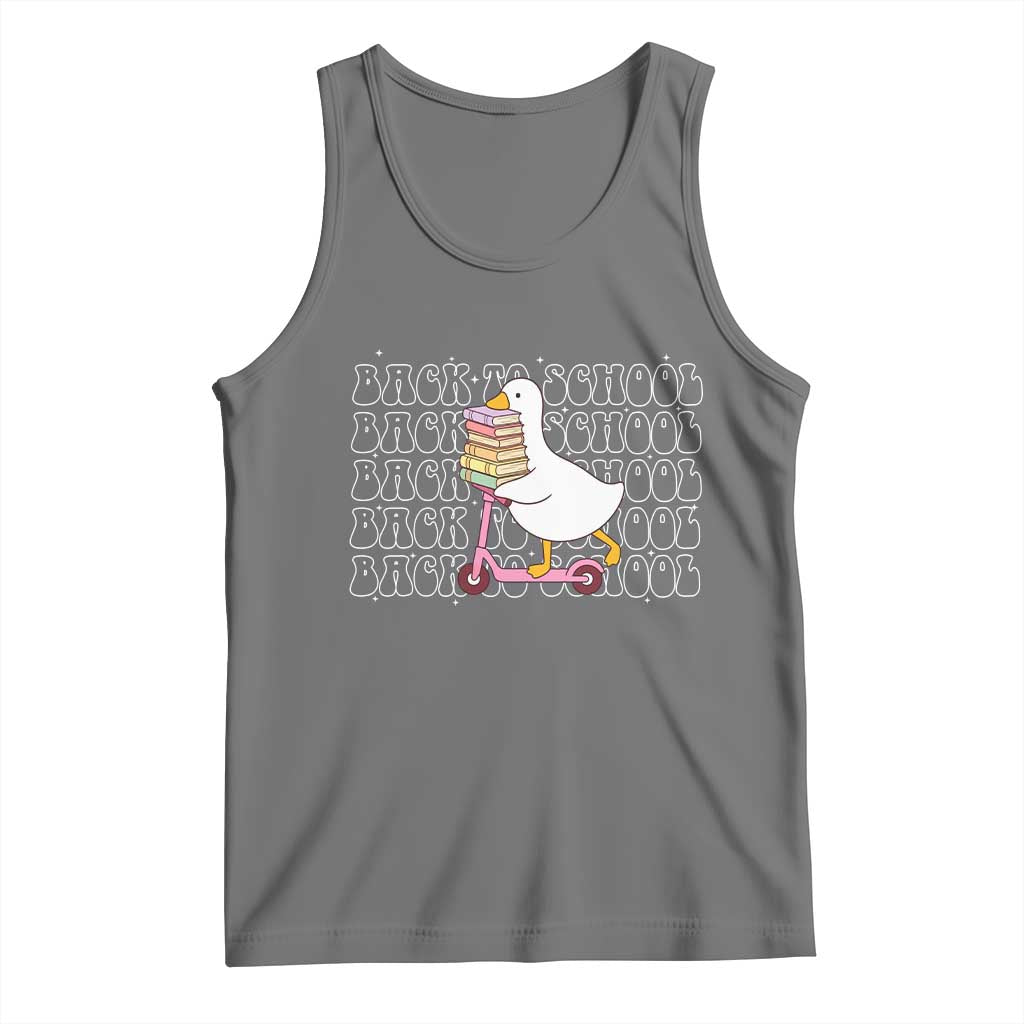 School Bus Driver Welcome Back to School Tank Top TS14 Black Heather Print Your Wear