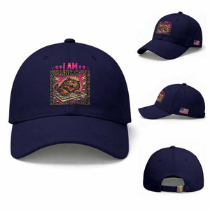 Funny I Am Yelling Carl Donut Cat Meme Baseball Cap TS14 Baseball Cap Universal Fit Dark Blue Print Your Wear